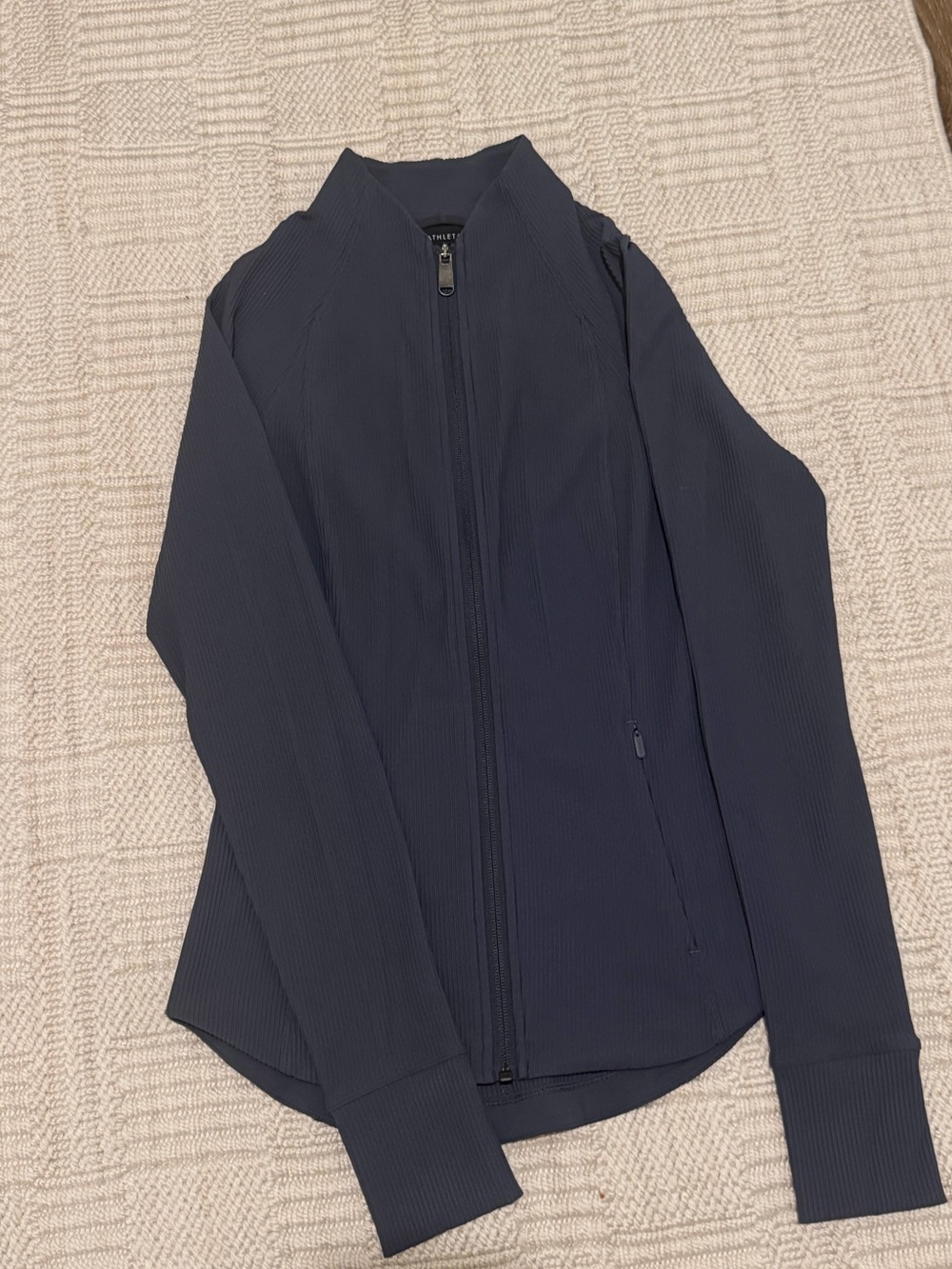 Athleta Navy Full Zip Athletic Jacket